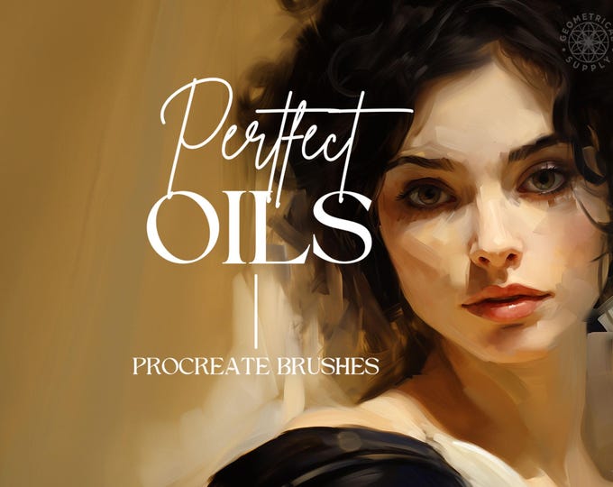 Procreate - Perfect Oil Paint Brushes - Abstract Oil Brush Set for Procreate