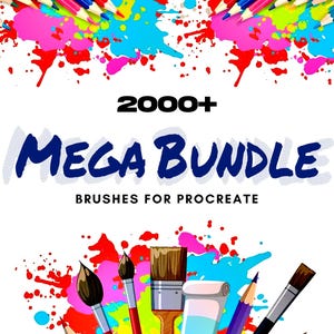 Procreate - 2000+ Brushes - Ultimate Procreate Brush Collection - Mega Bundle