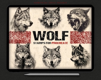 Wolf Tattoo Designs for Procreate