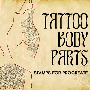 Procreate - Body Parts - Tattoo Body Templates - Male & Female