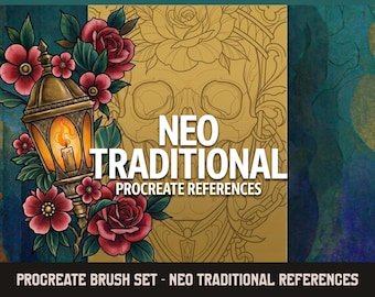 Neo Traditional Tattoo Flash
