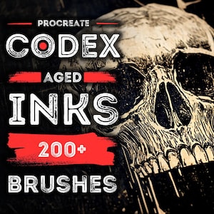Procreate - Codex - Aged Inks - 200+ Medieval & Vintage Ink Brushes