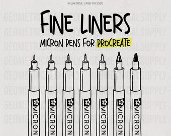 Fine Liner Brushes | Micron for Procreate