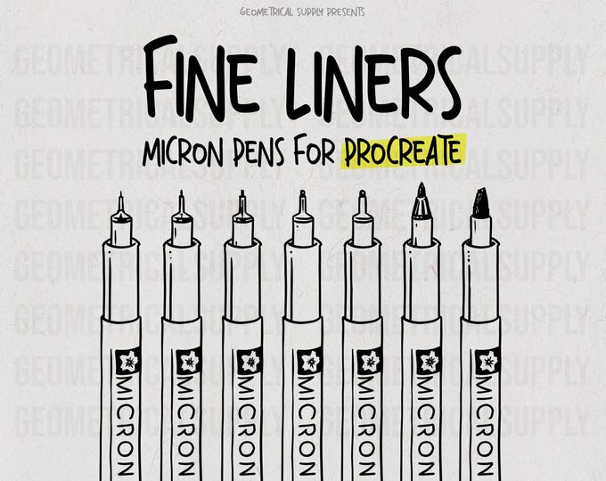 Fine Liner Brushes | Micron for Procreate