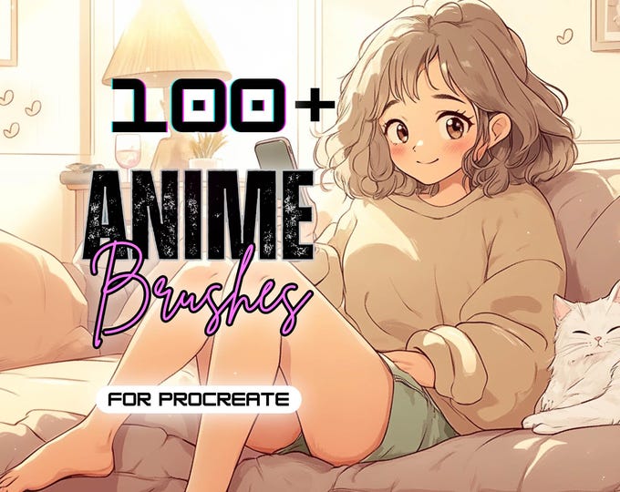 Procreate - 100+ Soft Anime Style Brushes