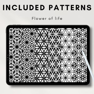 30 Geometric Procreate Brushes 30 Seamless Patterns Pattern image 5