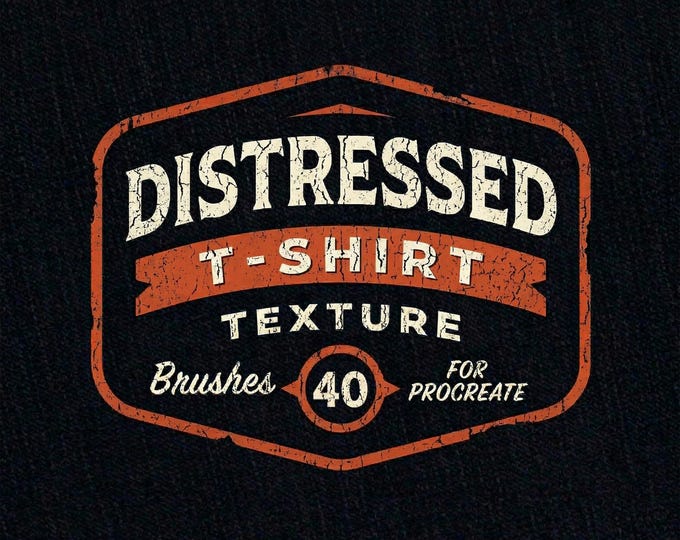 Procreate T-Shirt Distressed Texture Brushes