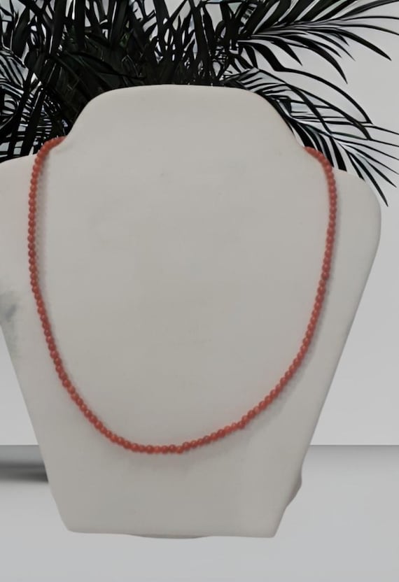 Collier En Corail Rouge 40 Cm - Neuf Sans Emballage, Pierre Naturelle Ou Indéterminée