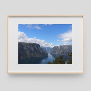 Landscape photopraphy, printable photo print, instant download print, Norway landscape poster, Norway wall art, mountain poster, fjord photo