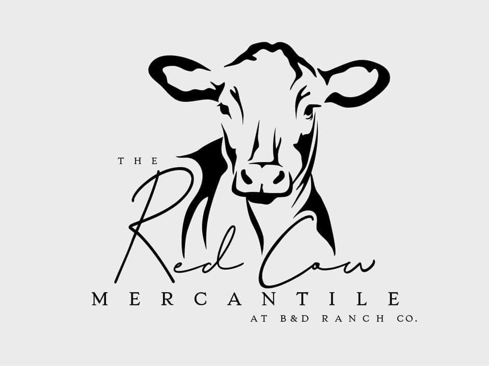 Red Cow Mercantile Logo Cotton Tee Etsy