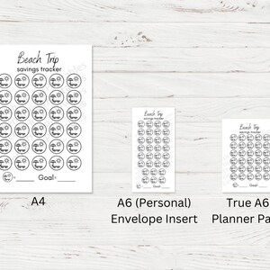 Beach Trip Savings Challenge, Savings Tracker Printable, 30 Day Savings ...