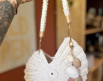 Handmade, Customizable Seashell Purse
