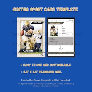 Modelo de cartão de futebol para crianças | Design de cartão de futebol personalizado | Modelo de cartão esportivo digital personalizado | Cartão de futebol editável