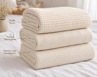 Organic Cotton Baby Blanket – Soft, Breathable, GOTS Certified Heirloom Quality