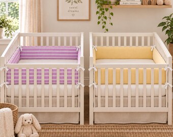 Organic Cotton Baby Crib and Infant Bumper Covers I Pure Luxury I No Chemical Finishes I GOTS Certified