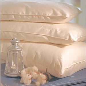 Organic EcoWool Pillows I Decorative Boudoir Size I Premium Organic Cotton Outer