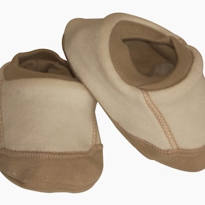 Baby Organic Cotton Booties I Newborn to 3 months I Great Baby Shower Gift