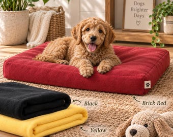 Custom Organic Cotton Pad Cover: 3-Side Zip, Baby/Pet Playmat