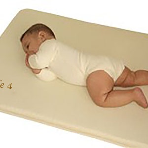 Custom Baby Changing Pad/Topper Organic Latex and Water Resistant EcoWool Top