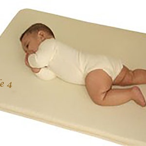 Custom Baby Changing Pad/Topper Organic Latex and Organic Cotton Vegan or EcoWool Water Resistant image 2