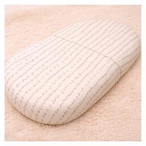Organic Cotton Fitted Sheet for Small Cradle, EcoDyed Newborn Bedding 15 x 33