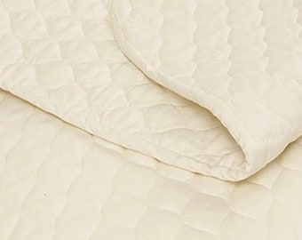 Organic Cotton Quilted 1/5" thick Super Absorbant Pet Mattress Pad, Machine wash and dry