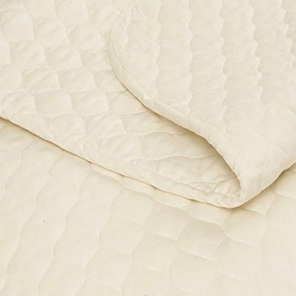 Organic Cotton Quilted 1/5" thick Super Absorbant Pet Mattress Pad, Machine wash and dry