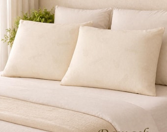 Organic Shredded Latex Pillows I Machine wash and Dry I Adjustable, Supportive I Premium Organic Cotton Outer
