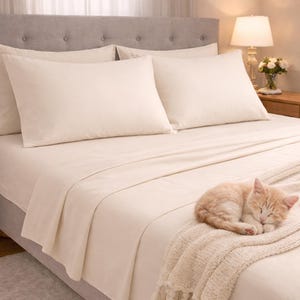 Organic Cotton Woven Sheeting Fabric I DIY Pillowcases