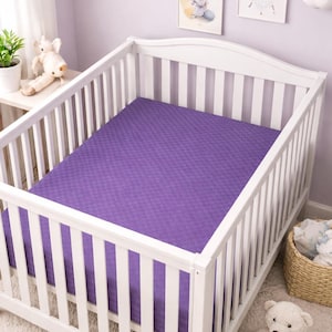 Organic Cotton Porta Crib Sheet, EcoDyed, Soft Woven, Fits 25-26 x 37-38"