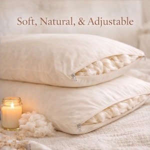 Organic Latex or Kapok Fiber Fill, Natural Pillow & Craft Stuffing