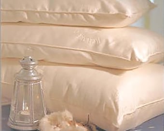 Organic EcoWool Pillows I Fill Options I Breathable, Pure and Healthy Sleep I Premium Organic Cotton Outer
