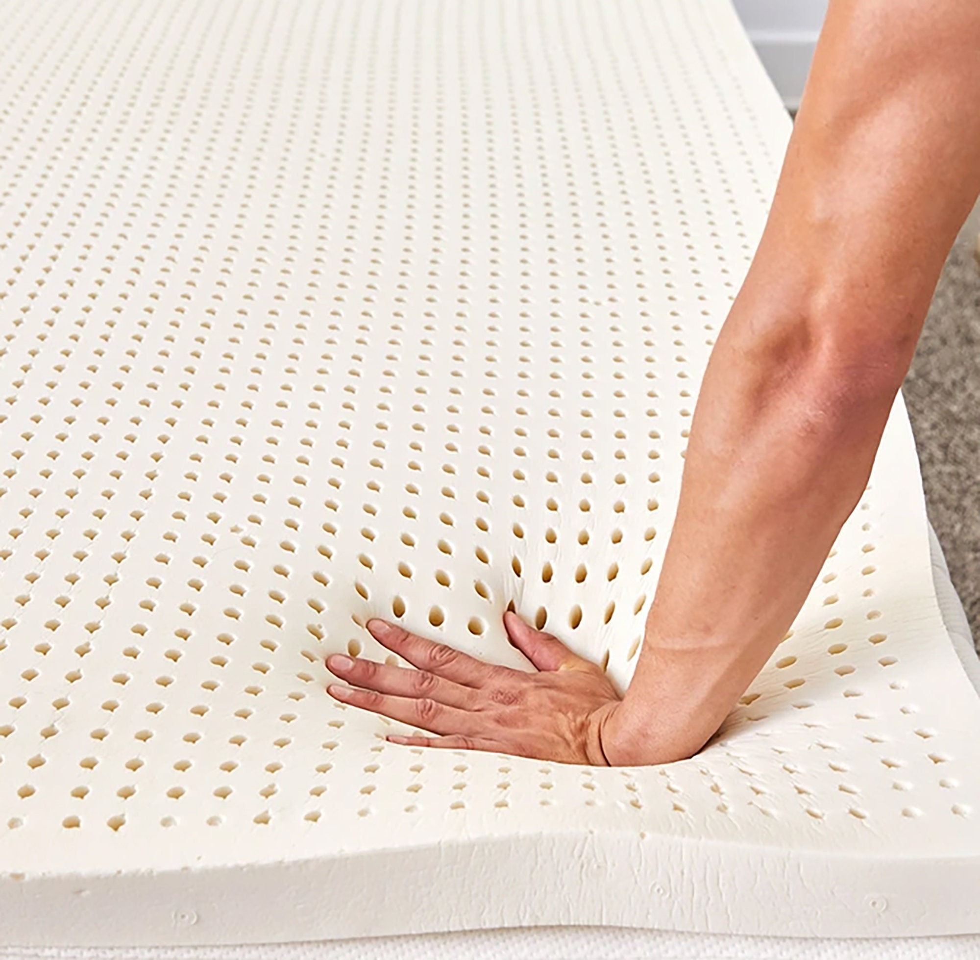 Organic Latex Topper Covered I Twin, Queen, King and More I Crib Topper