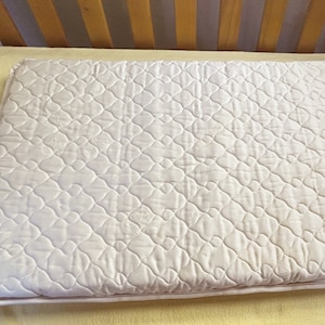 Custom Baby Changing Pad/Topper Organic Latex with Fully Quilted EcoWool and Organic Cotton Outer