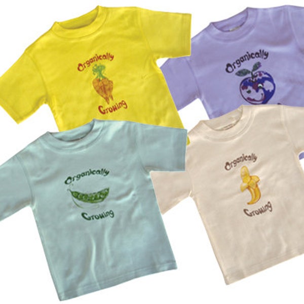 Organic Cotton Baby and Toddler Short Sleeve Tee Shirt I 1-6 years