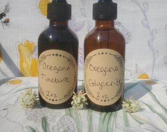 Teinture d'origan biologique : extrait de plantes sauvages