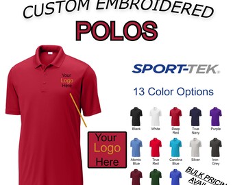 Polos de rendimiento bordados personalizados / Absorción de humedad / Logotipo comercial personalizado / Polo personalizado / Polo de marca / Regalo de empleado