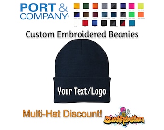 Gorros bordados personalizados / Sombreros personalizados / Logotipo comercial personalizado / Sombreros de marca / Regalo para empleados / Sombrero de invierno / Adultos y niños / Toques