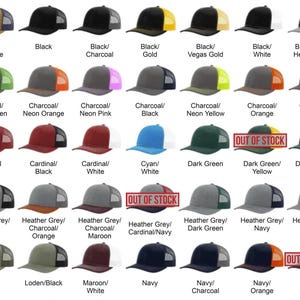 Custom Embroidered Hats | Richardson 112 Trucker Caps | Custom Business Logo | Personalized Hats | Branded Hats | Employee Gift image 2