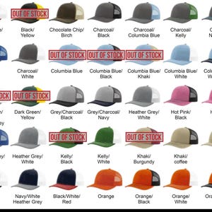 Custom Embroidered Hats | Richardson 112 Trucker Caps | Custom Business Logo | Personalized Hats | Branded Hats | Employee Gift image 3