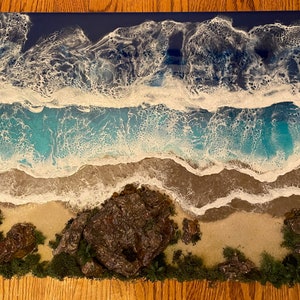 Ocean wall mirror オーシャンアート
