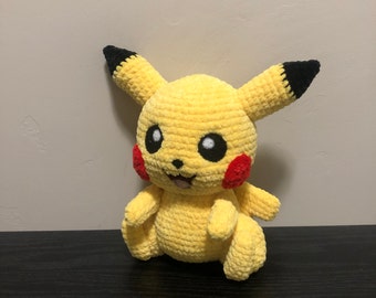 Pikachu Inspired Crocheted Plush