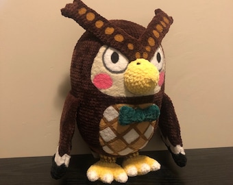 Gufo del museo all'uncinetto di peluche - Blathers Inspired