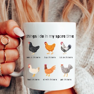 Funny Chicken Lover Coffee Mug: Farmhouse Kitchen Tea Cup
