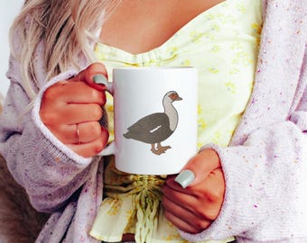 Muscovy Duck Mug: Whimsical Homestead Kitchen Decor