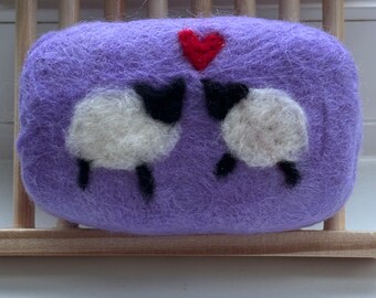 Needle felted ‘Simple’ Soap bars