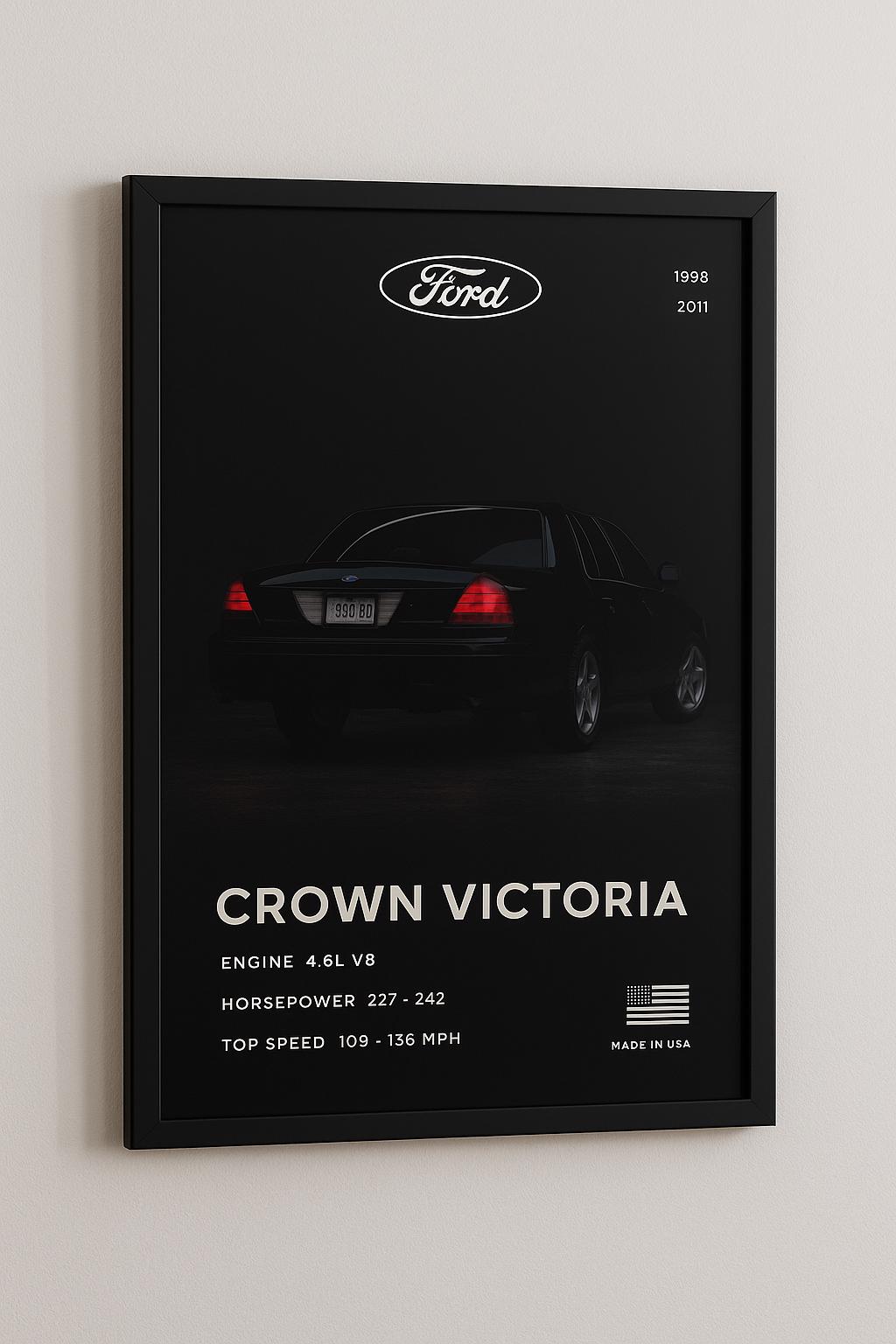 Ford Crown Victoria Rear Poster | DIGITAL DOWNLOAD - Etsy