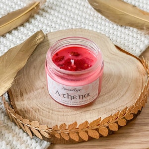 Vegan candle Athena gift for greek mythology lover Percy Jackson home decor candle