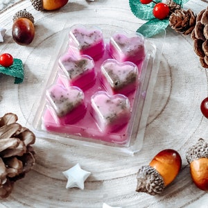 Floral Scented Soy Wax Melts: Lavender Eucalyptus Heart Gift