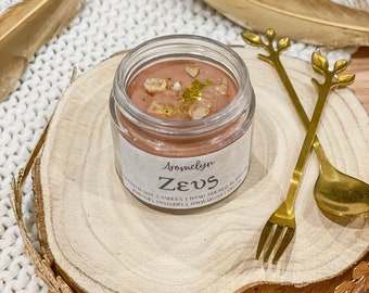 Zeus Scented Soy Candle: Greek Mythology Home Decor